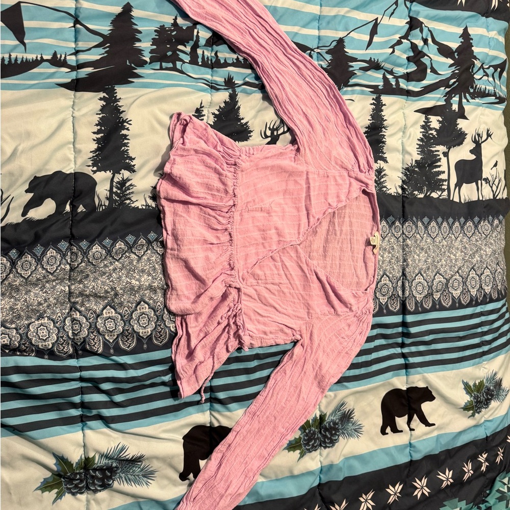 American Eagle Outfitters Light Pink Top